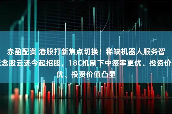 赤盈配资 港股打新焦点切换！稀缺机器人服务智能体概念股云迹今起招股，18C机制下中签率更优、投资价值凸显
