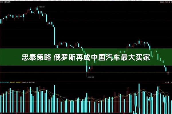 忠泰策略 俄罗斯再成中国汽车最大买家